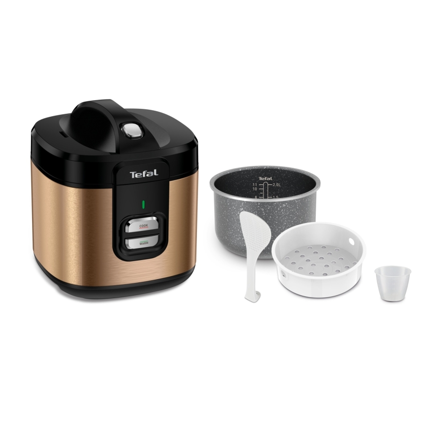 Tefal - Ryżowar COPPERTINTO 600 W / 230 V, 2 l, miedziany