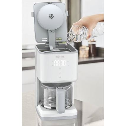 Tefal - Ekspres przelewowy z wyświetlaczem LCD SENSE 1000W/230V biały