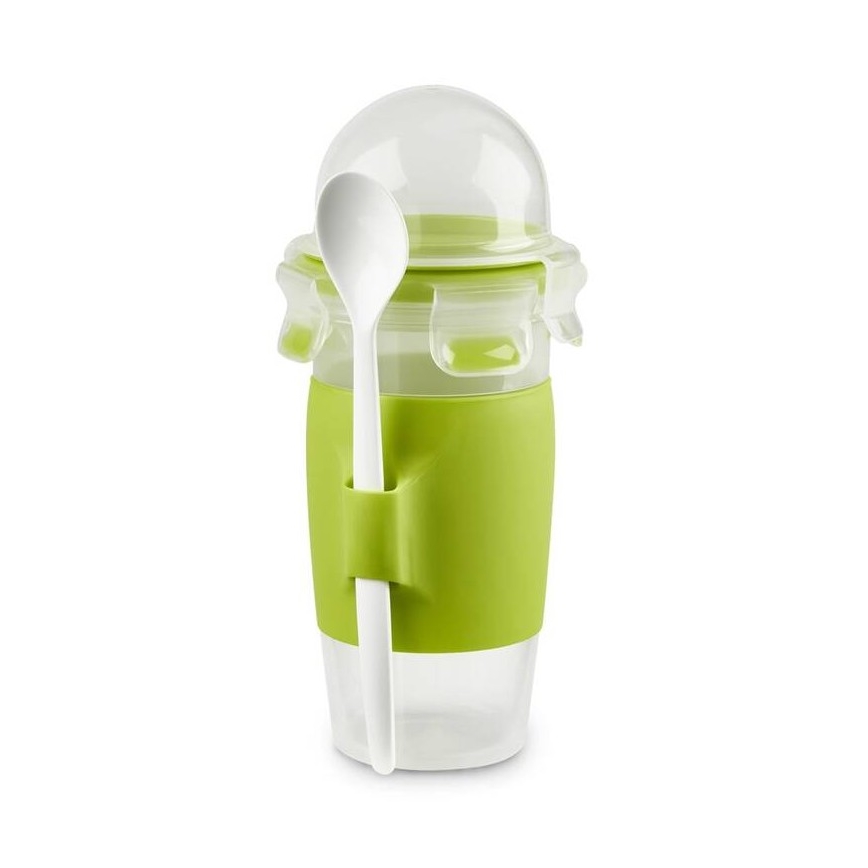 Tefal - Słoik na jogurt z łyżką 0,45 l MASTER SEAL TO GO zielony