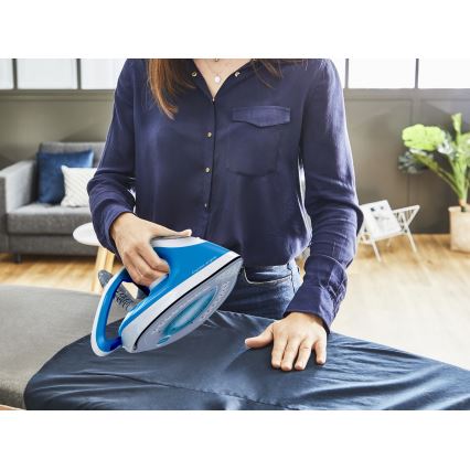 Tefal - Stacja parowa EXPRESS AIRGLIDE 2800W/230V niebieska