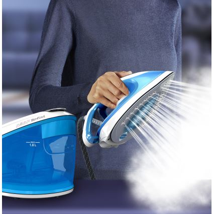 Tefal - Stacja parowa EXPRESS AIRGLIDE 2800W/230V niebieska