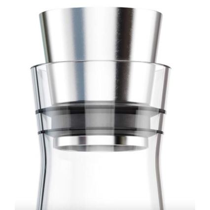 Tefal - Szklana karafka chłodząca FLOW SLIM 1 l stal nierdzewna/szkło