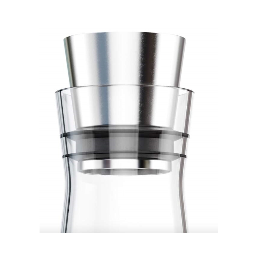 Tefal - Szklana karafka chłodząca FLOW SLIM 1 l stal nierdzewna/szkło