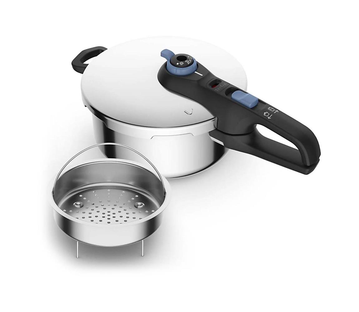 Tefal - Szybkowar 4 l SECURE TRENDY stal nierdzewna