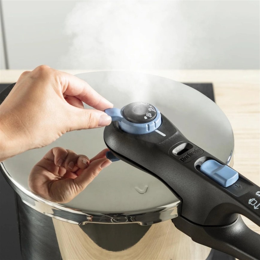Tefal - Szybkowar 4 l SECURE TRENDY stal nierdzewna