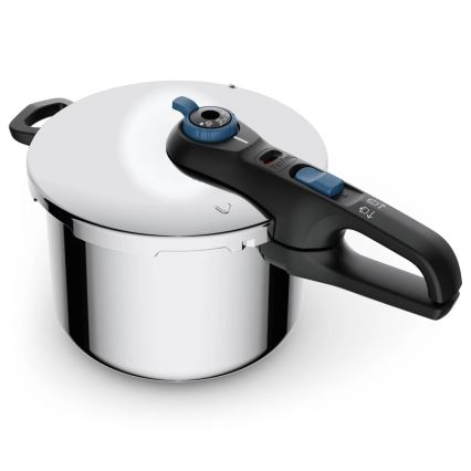 Tefal - Szybkowar 6 l SECURE TRENDY stal nierdzewna