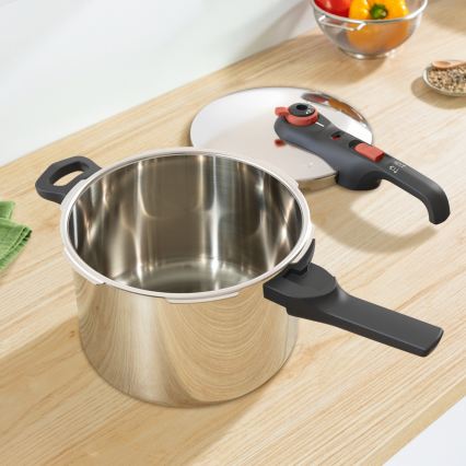 Tefal - Szybkowar 6 l SECURE TRENDY + zestaw 5-częściowy INGENIO EMOTION