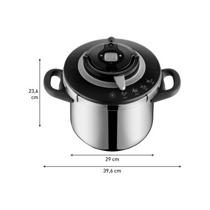 Tefal - Szybkowar 8 l CLIPSO+ CHEF stal nierdzewna