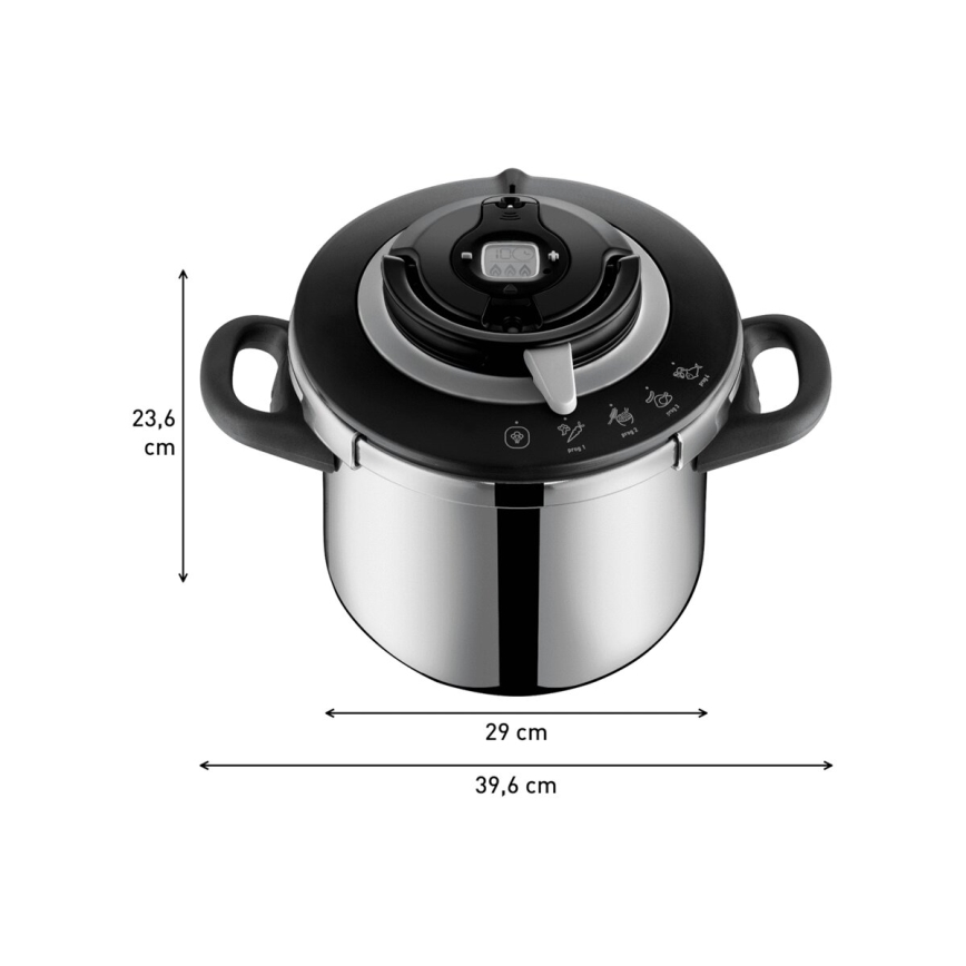 Tefal - Szybkowar 8 l CLIPSO+ CHEF stal nierdzewna