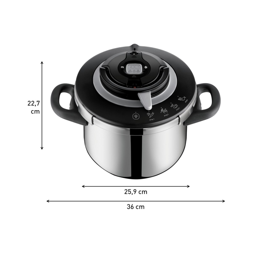 Tefal - Szybkowar CLIPSO+ CHEF 6 l, stal nierdzewna