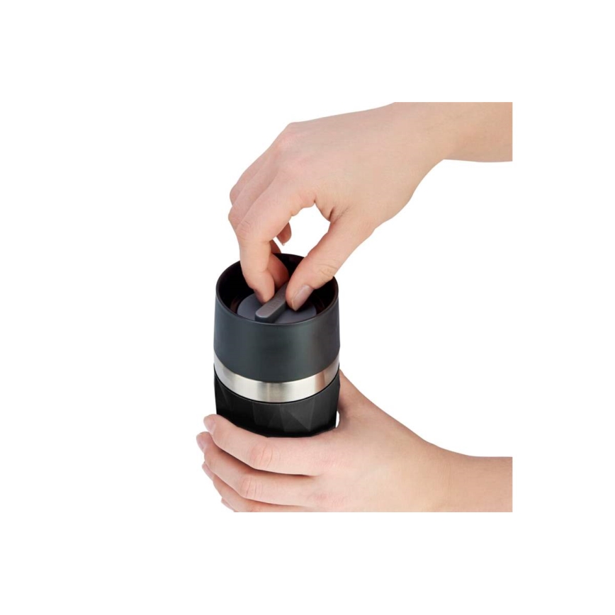 Tefal - Termokubek 300 ml COMPACT MUG stal nierdzewna/czarny