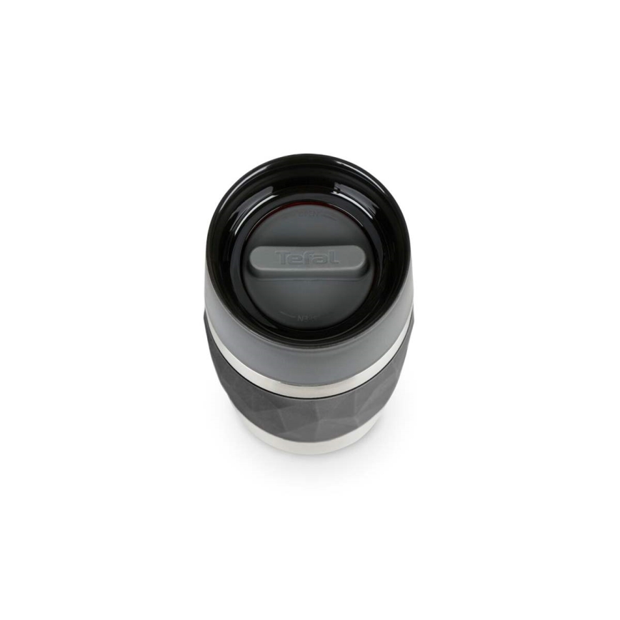 Tefal - Termokubek 300 ml COMPACT MUG stal nierdzewna/czarny