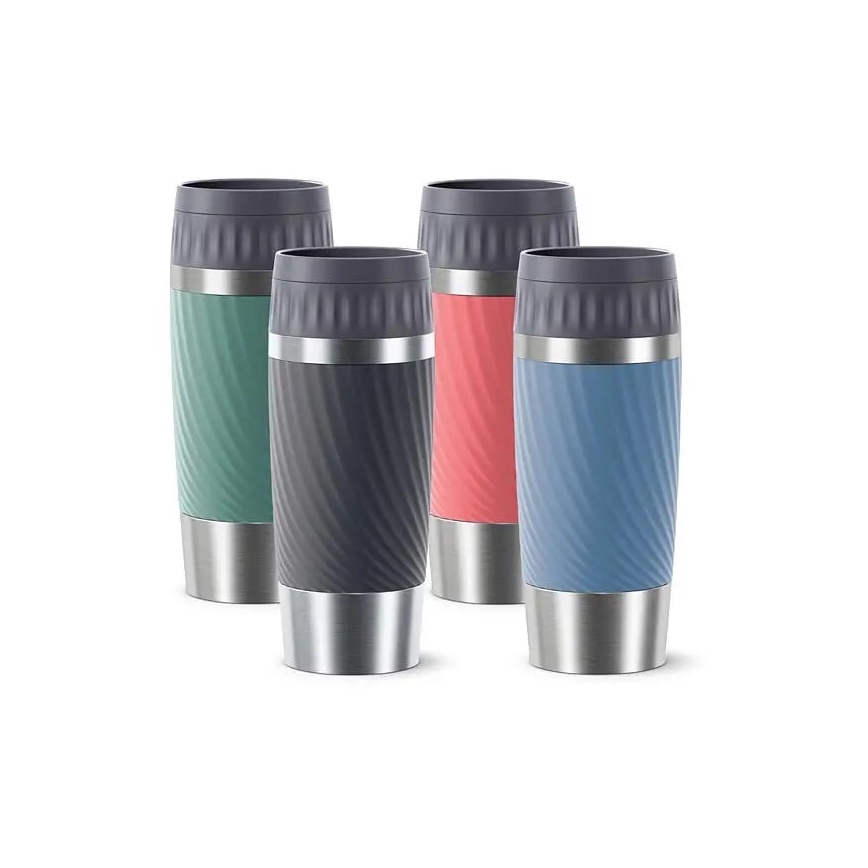 Tefal - Termokubek 360 ml EASY TWIST MUG stal nierdzewna/zielony