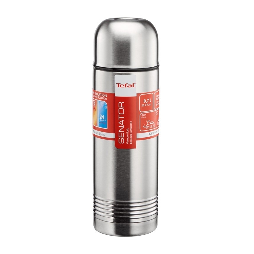 Tefal - Termos z kubkiem 0,7 l SENATOR stal nierdzewna