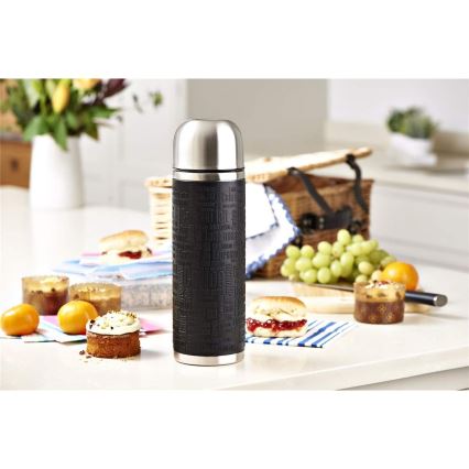 Tefal - Termos z kubkiem 1 l SENATOR stal nierdzewna/czarny