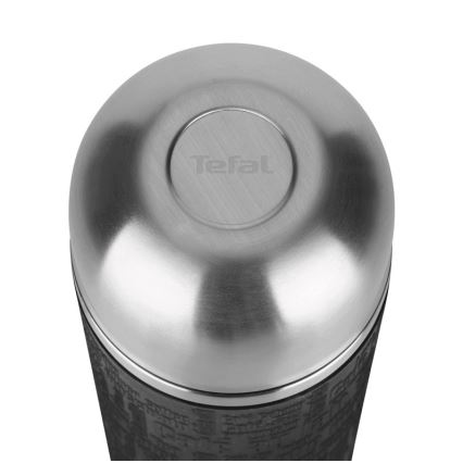 Tefal - Termos z kubkiem 1 l SENATOR stal nierdzewna/czarny