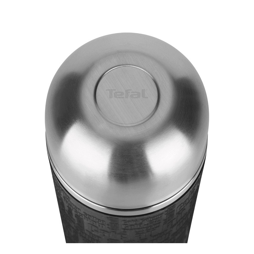 Tefal - Termos z kubkiem 1 l SENATOR stal nierdzewna/czarny