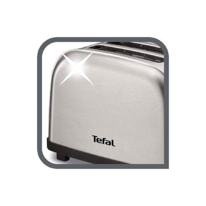 Tefal - Toster z dwoma otworami ULTRA MINI 700W/230V chrom