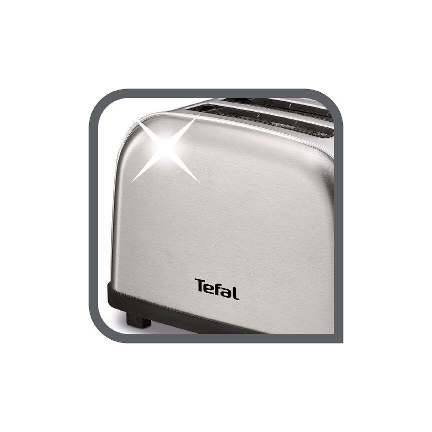 Tefal - Toster z dwoma otworami ULTRA MINI 700W/230V matowy chrom