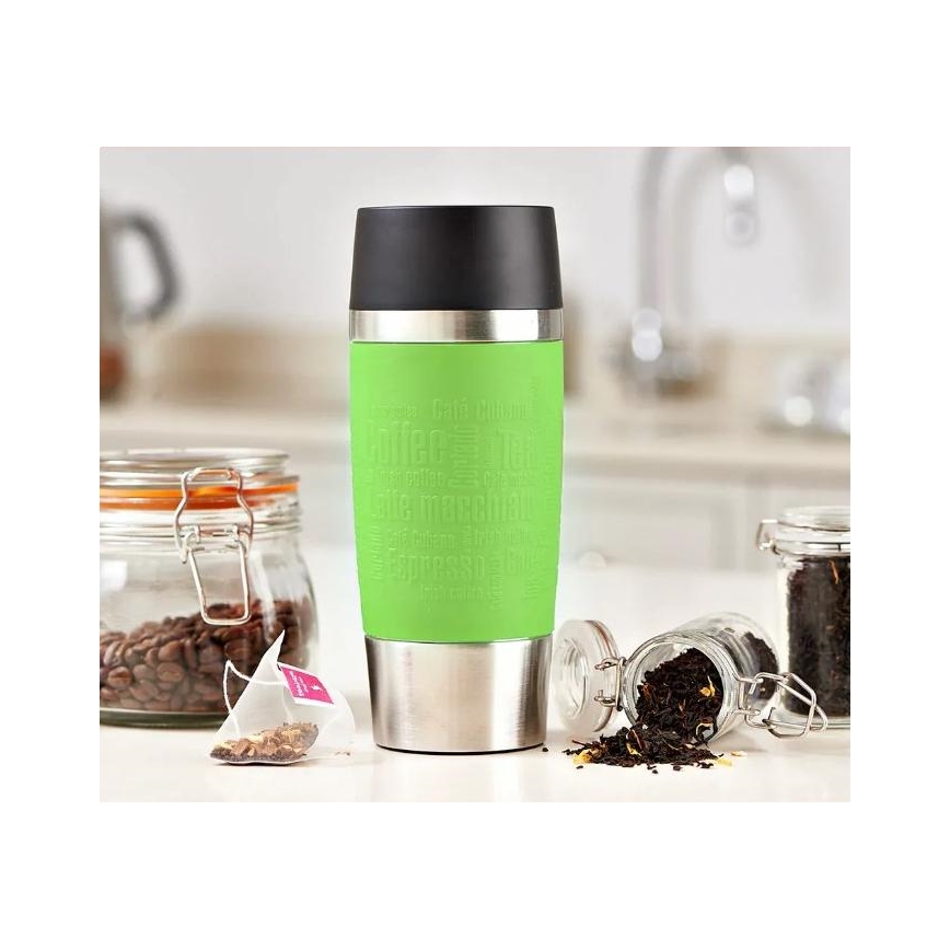 Tefal - Kubek podróżny 360 ml TRAVEL MUG stal nierdzewna/zielony