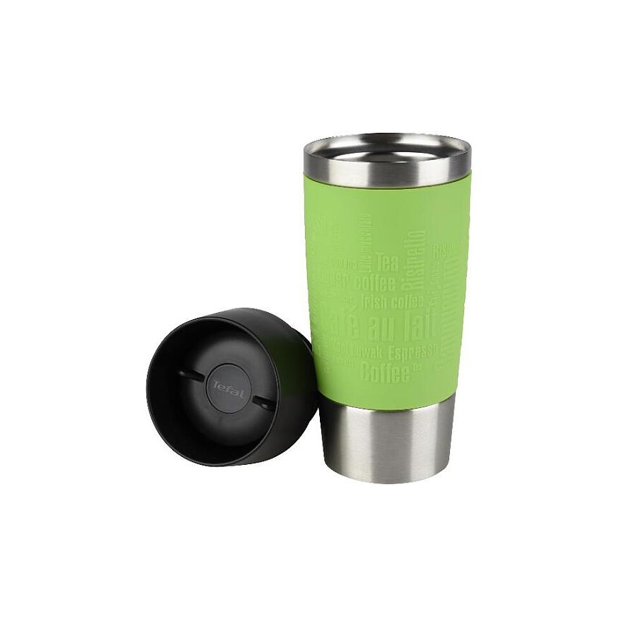 Tefal - Kubek podróżny 360 ml TRAVEL MUG stal nierdzewna/zielony