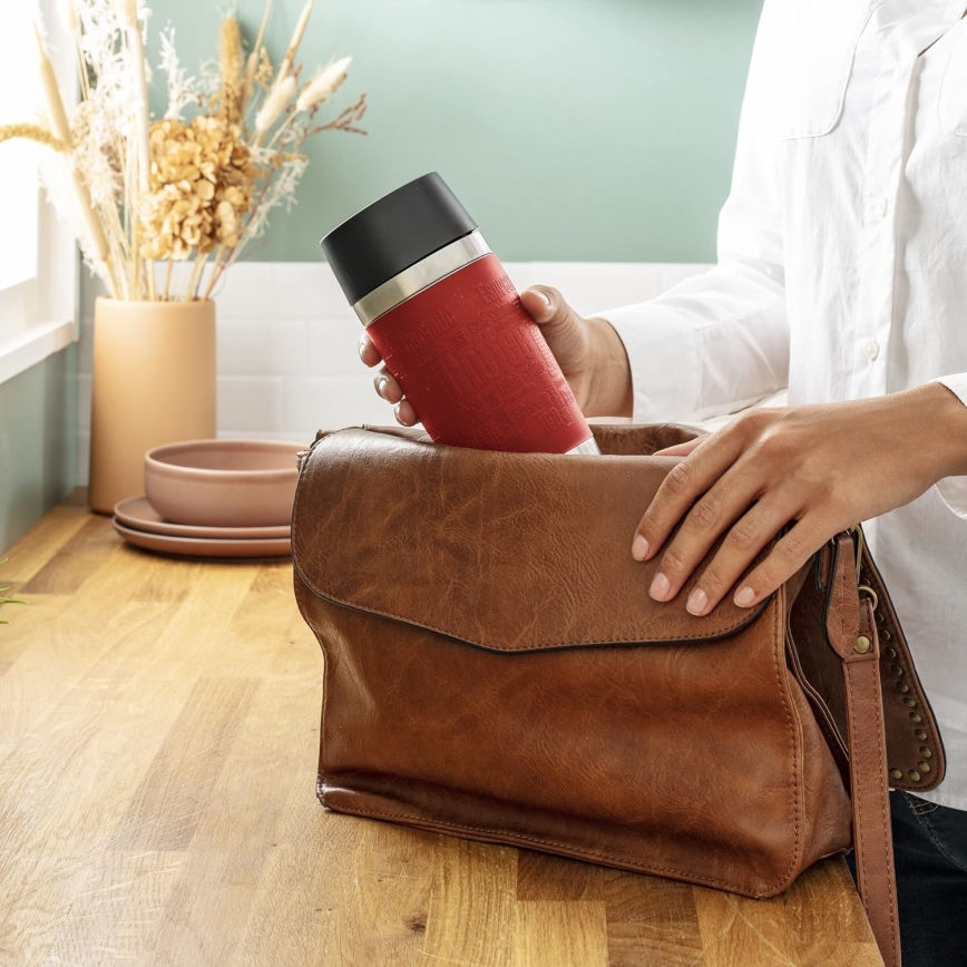 Tefal - Kubek podróżny 360 ml TRAVEL MUG stal nierdzewna/czerwony