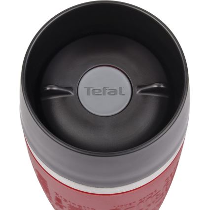 Tefal - Kubek podróżny 360 ml TRAVEL MUG stal nierdzewna/czerwony