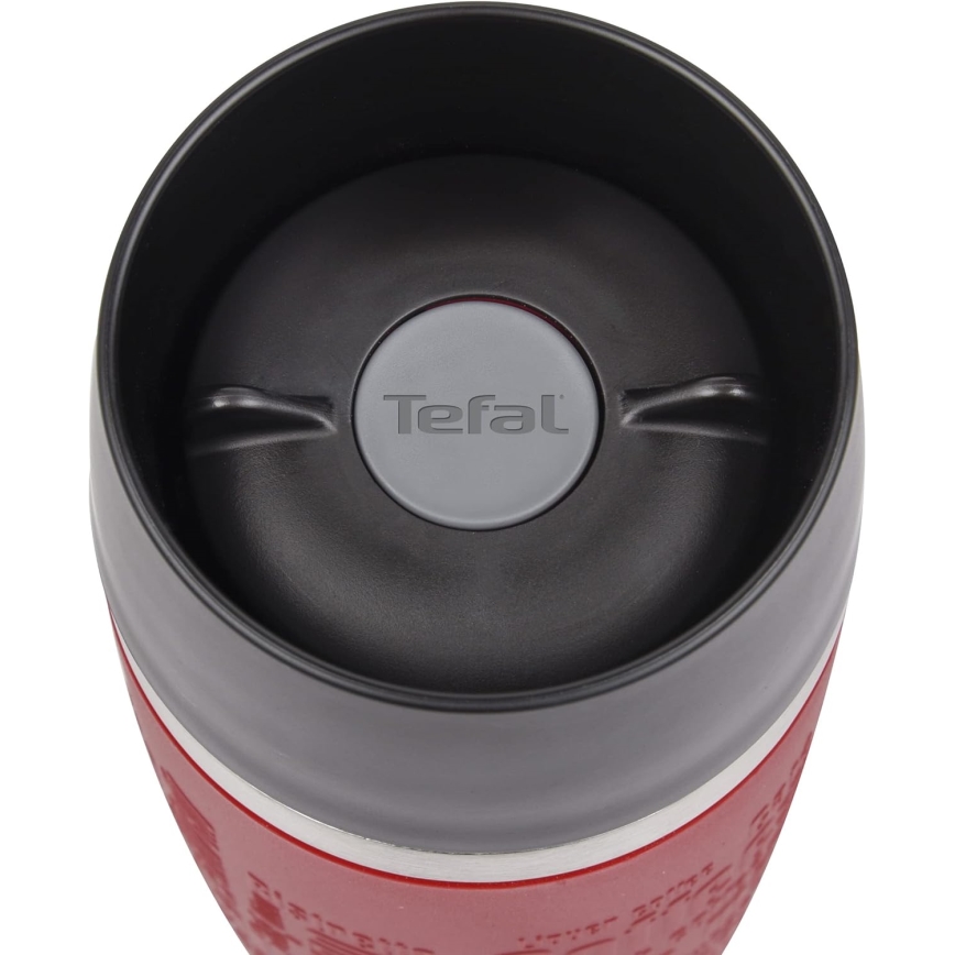 Tefal - Kubek podróżny 360 ml TRAVEL MUG stal nierdzewna/czerwony