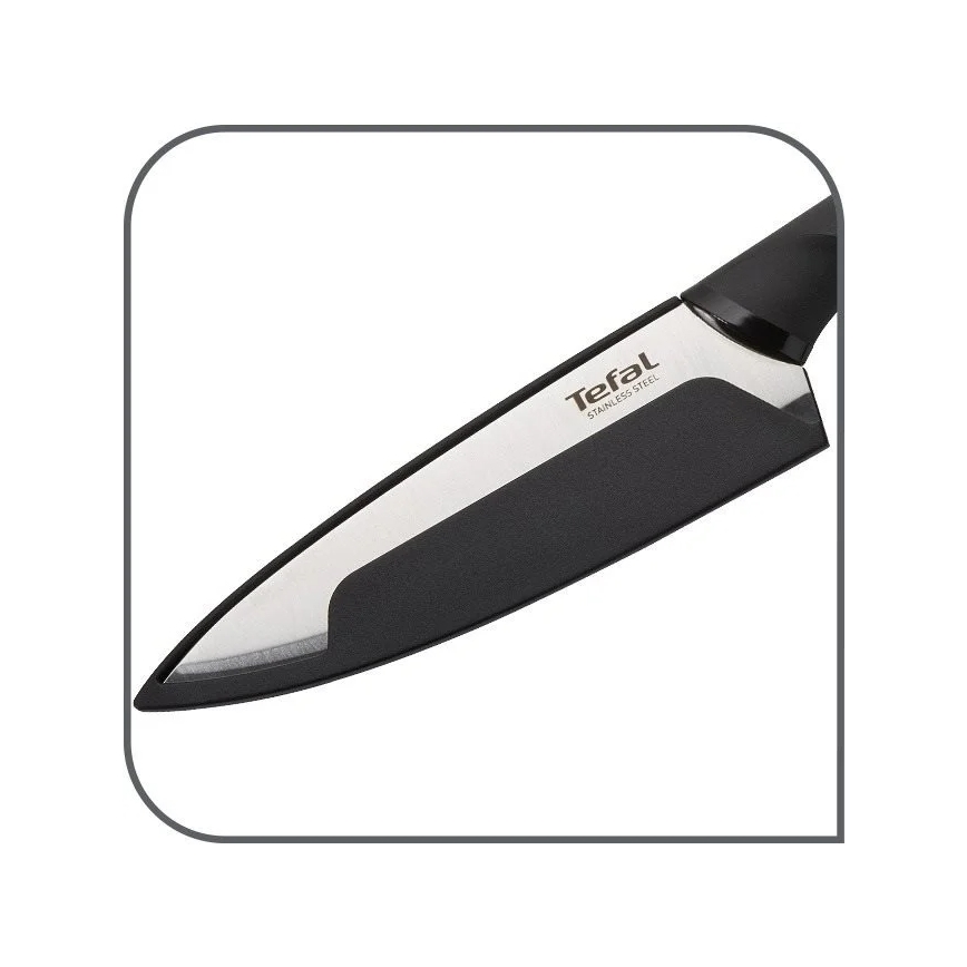 Tefal - Uniwersalny nóż ze stali nierdzewnej COMFORT 12 cm chrom błyszczący/czarny
