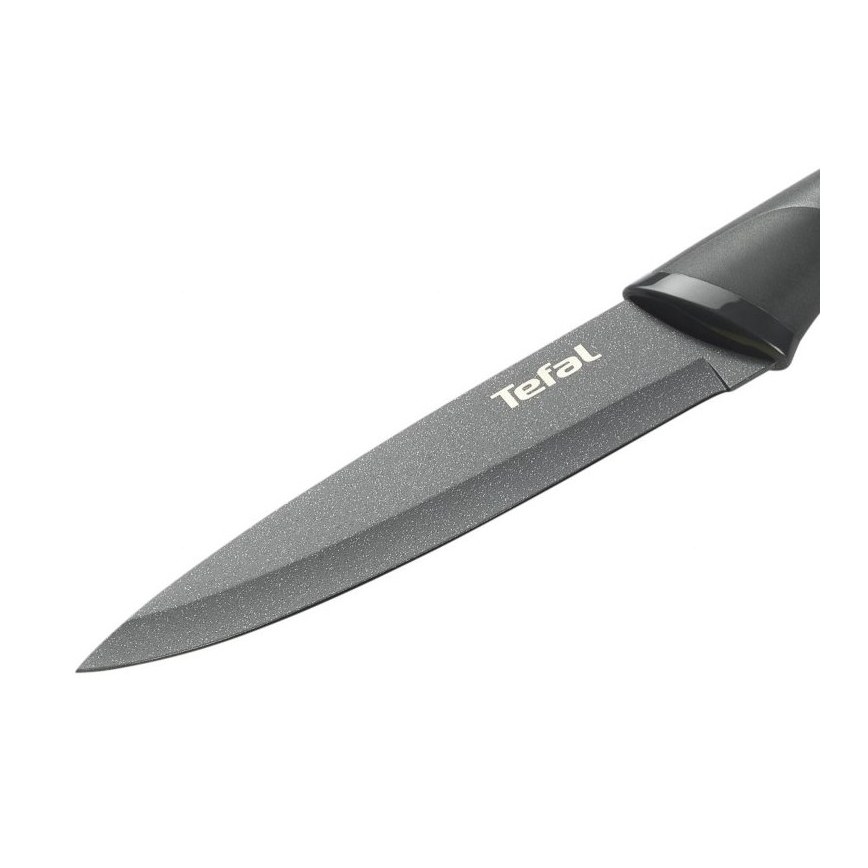 Tefal - Uniwersalny nóż ze stali nierdzewnej FRESH KITCHEN 12 cm szary/zielony