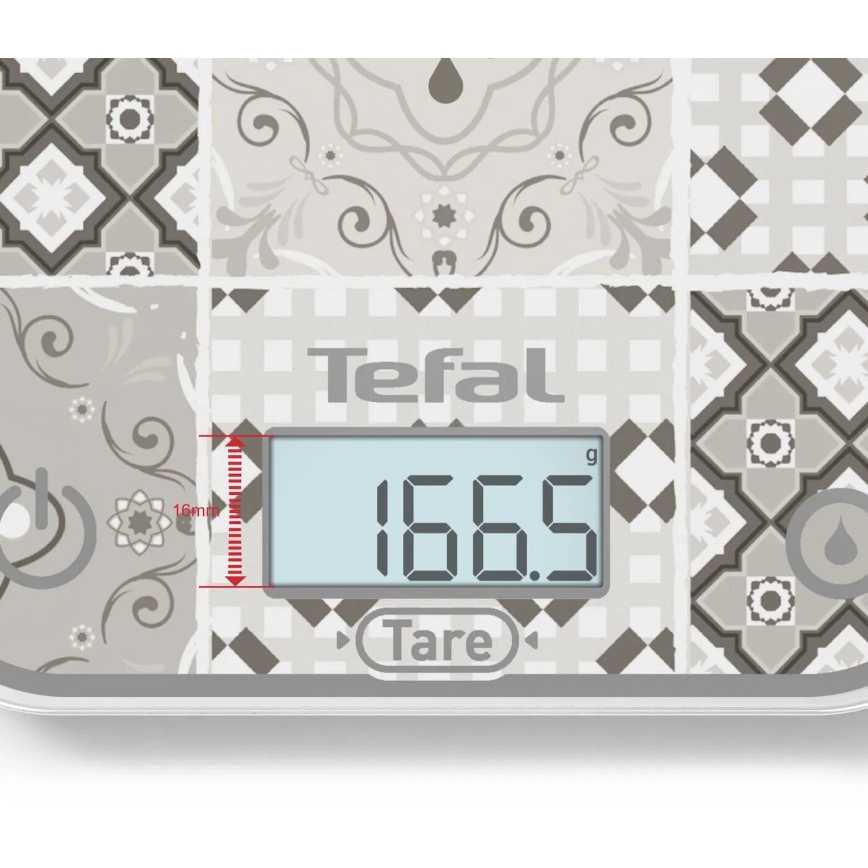 Tefal - Waga kuchenna OPTISS 2xAAA beżowa