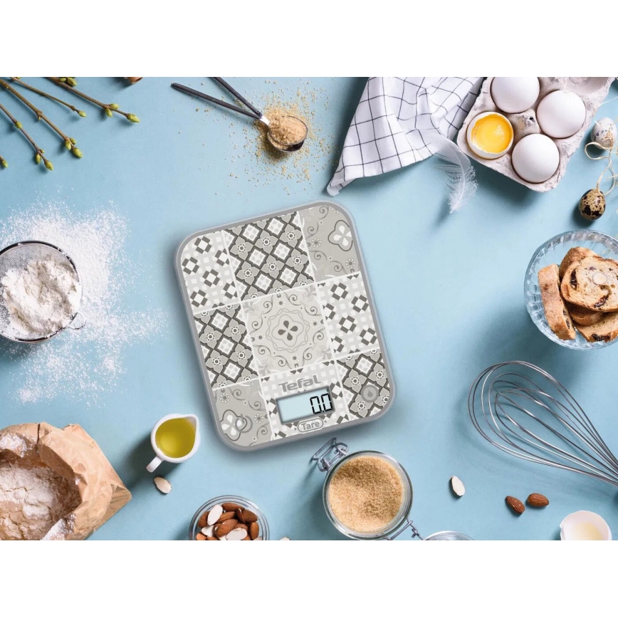 Tefal - Waga kuchenna OPTISS 2xAAA beżowy
