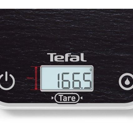 Tefal - Waga kuchenna OPTISS 2xAAA czarny