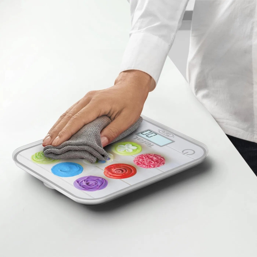 Tefal - Waga kuchenna OPTISS 2xAAA kolorowa