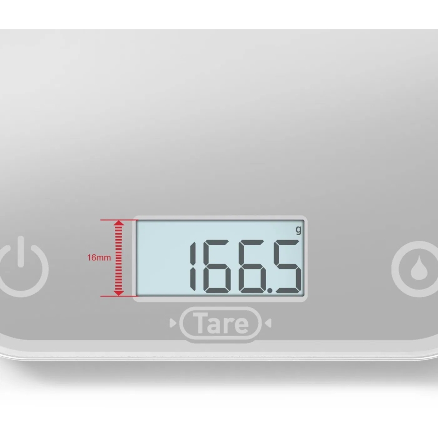 Tefal - Waga kuchenna OPTISS 2xAAA szary