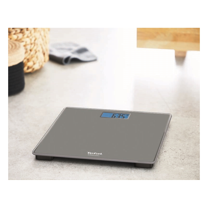 Tefal - Waga osobista CLASSIC 2xAAA szara