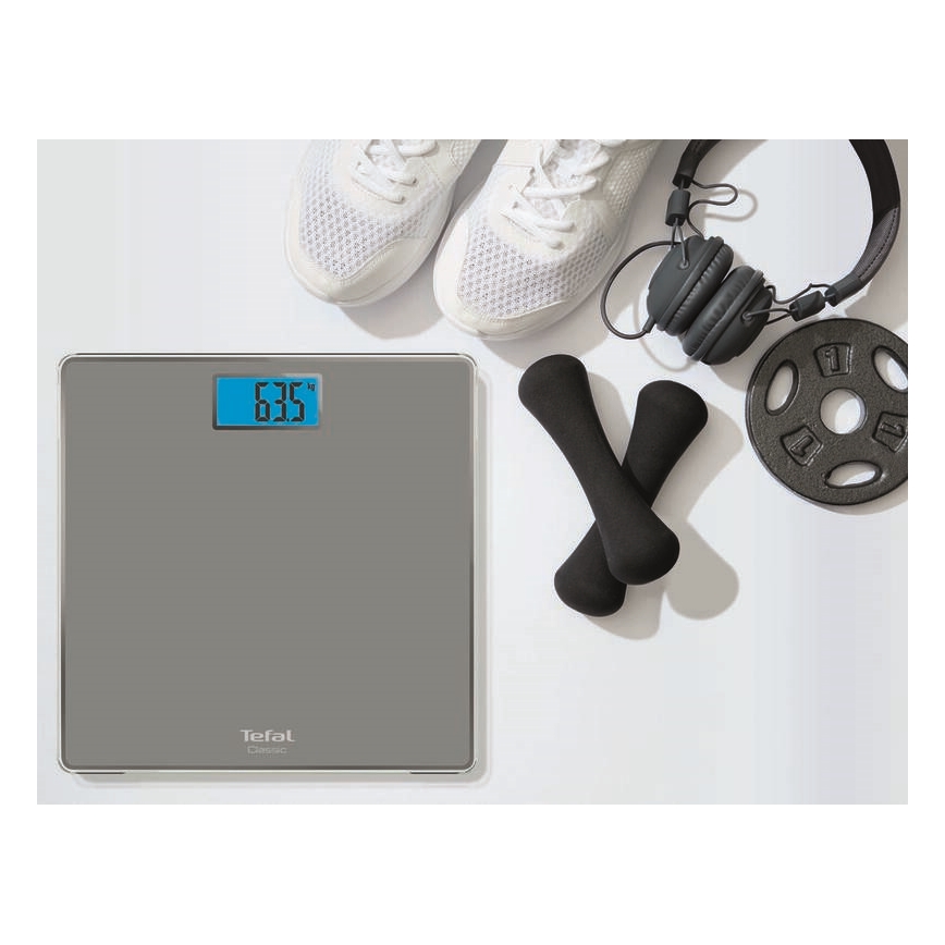 Tefal - Waga osobista CLASSIC 2xAAA szara