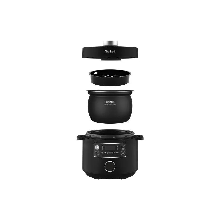 Tefal - Wielofunkcyjny garnek elektryczny TURBO CUISINE 4,8 l 1090W/230V czarny