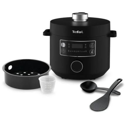 Tefal - Wielofunkcyjny garnek elektryczny TURBO CUISINE 4,8 l 1090W/230V czarny