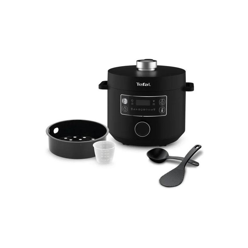 Tefal - Wielofunkcyjny garnek elektryczny TURBO CUISINE 4,8 l 1090W/230V czarny