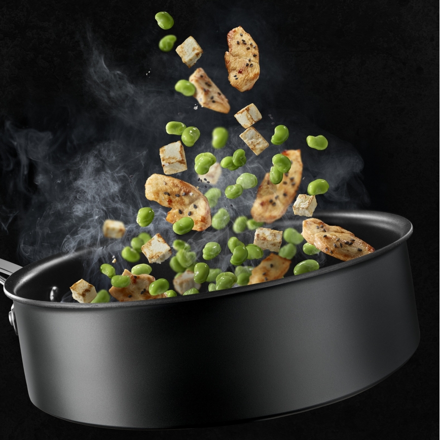 Tefal - Wysoka patelnia z pokrywką ACCESS 24 cm