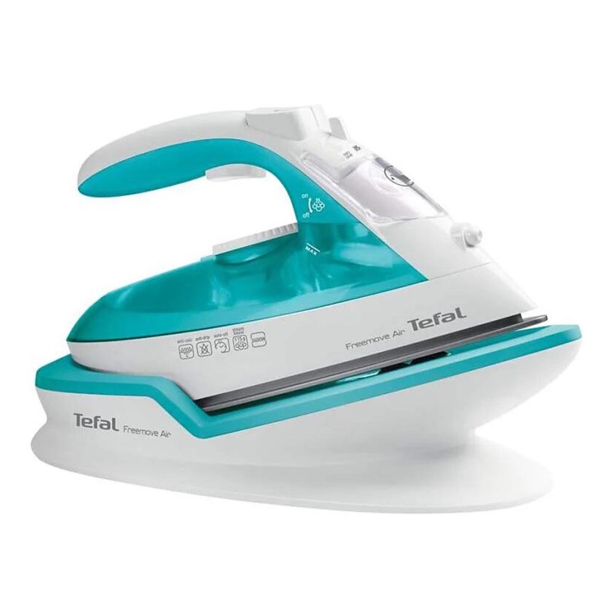 Tefal - Żelazko parowe FREEMOVE AIR 2400W/230V biały/turkusowy