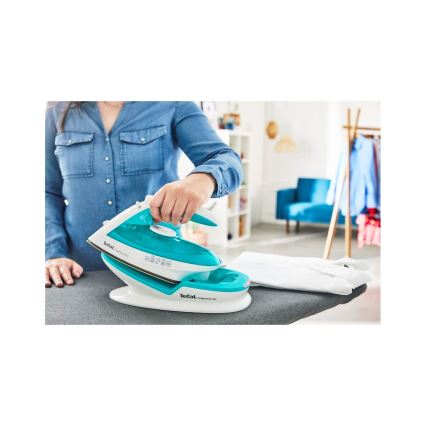 Tefal - Żelazko parowe FREEMOVE AIR 2400W/230V biały/turkusowy