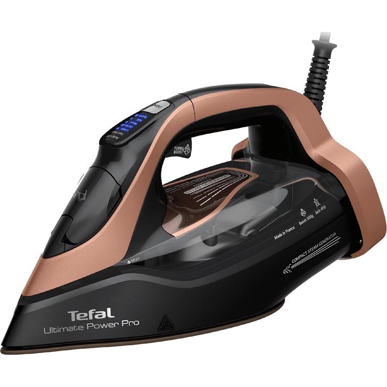 Tefal - Żelazko parowe ULTIMATE POWER 3200W/230V miedziany/czarny