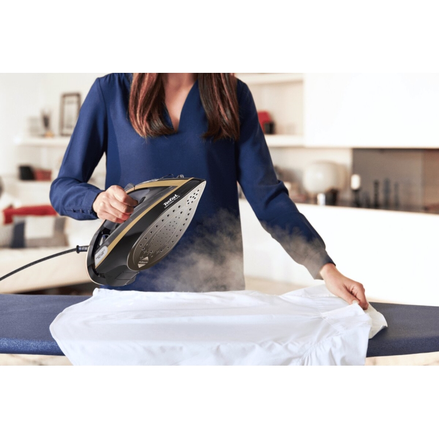 Tefal - Żelazko parowe ULTIMATE PURE 3000W/230V złoty/czarny
