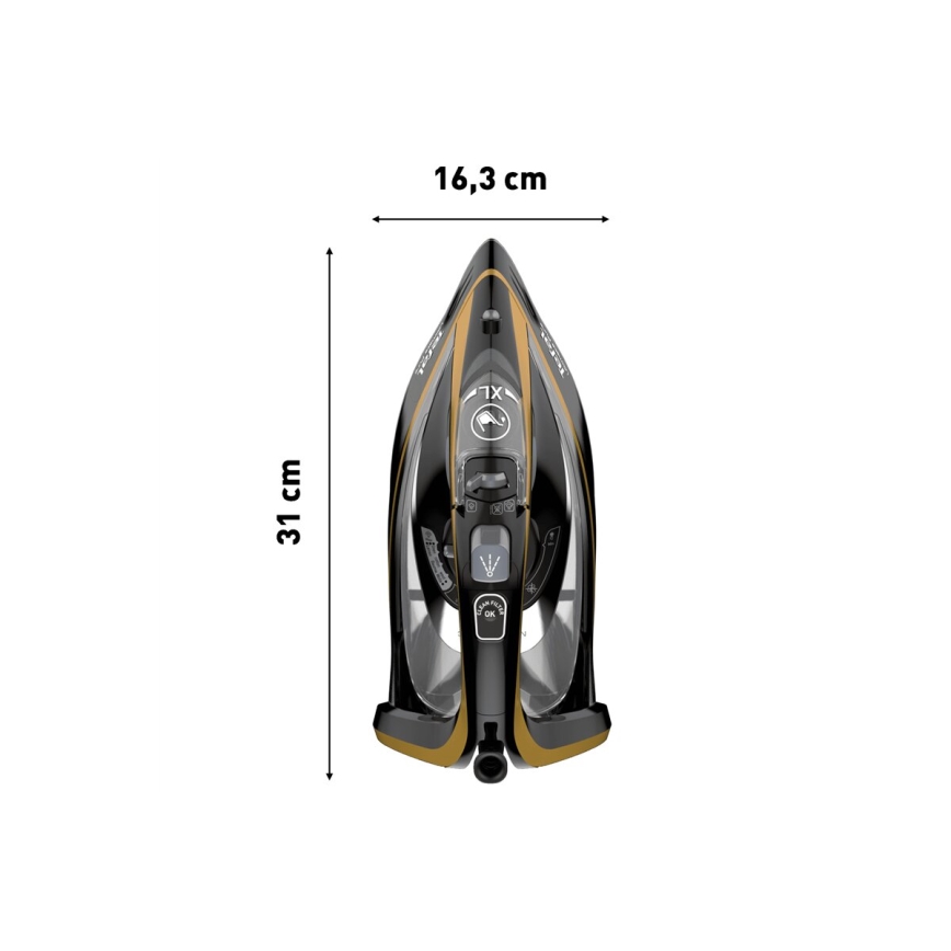 Tefal - Żelazko parowe ULTIMATE PURE 3000W/230V złoty/czarny