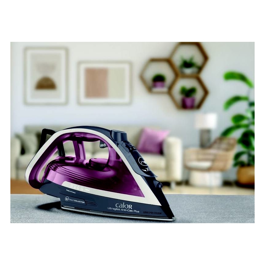 Tefal - Żelazko parowe ULTRAGLISS PLUS 2800W/230V burgund/szare