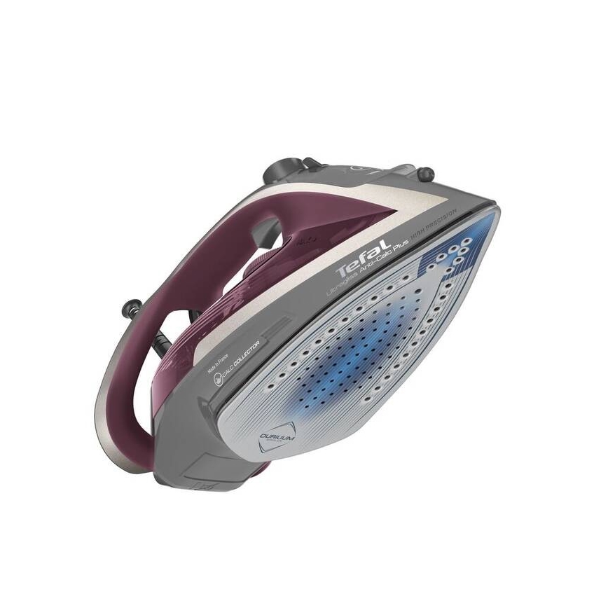 Tefal - Żelazko parowe ULTRAGLISS PLUS 2800W/230V burgund/szare