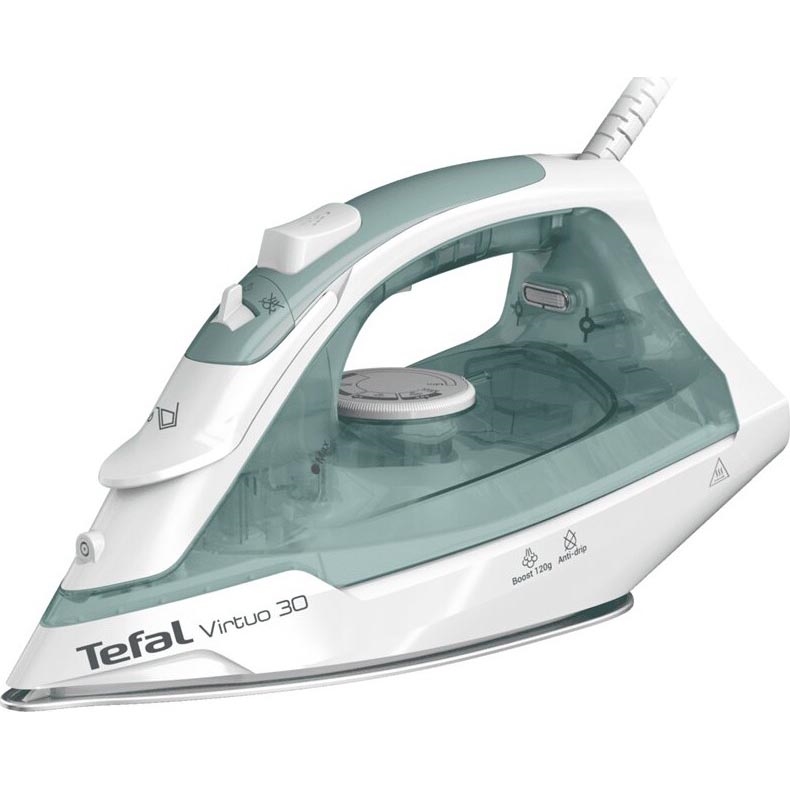 Tefal - Żelazko parowe VIRTUO 2000W/230V zielony