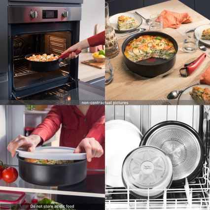 Tefal - Zestaw 3 patelni INGENIO INTENS' CERAM